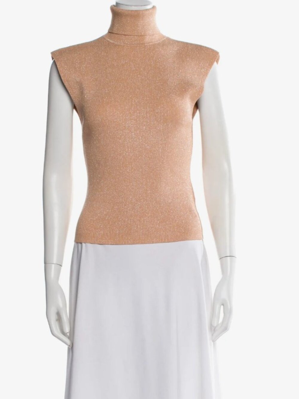 A.L.C. Metallic Shimmer Open Back Top Size Medium/Jaspersil